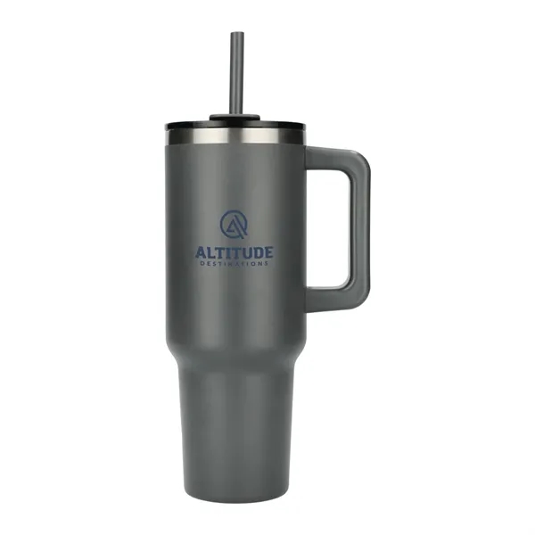 Pinnacle Recycled Travel Tumbler with Straw 40oz - Pinnacle Recycled Travel Tumbler with Straw 40oz - Image 17 of 54