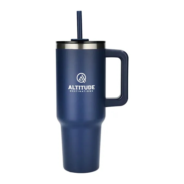 Pinnacle Recycled Travel Tumbler with Straw 40oz - Pinnacle Recycled Travel Tumbler with Straw 40oz - Image 30 of 54