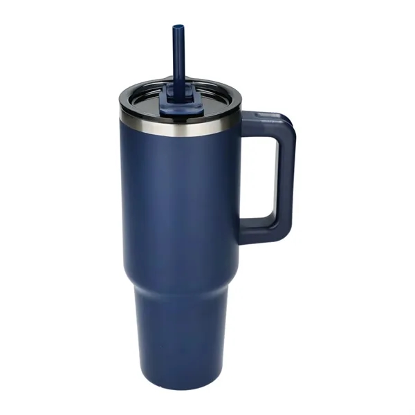 Pinnacle Recycled Travel Tumbler with Straw 40oz - Pinnacle Recycled Travel Tumbler with Straw 40oz - Image 32 of 54