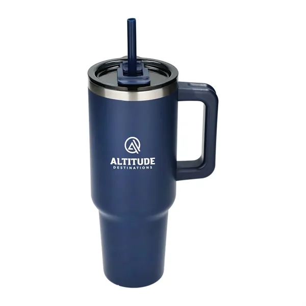 Pinnacle Recycled Travel Tumbler with Straw 40oz - Pinnacle Recycled Travel Tumbler with Straw 40oz - Image 34 of 54