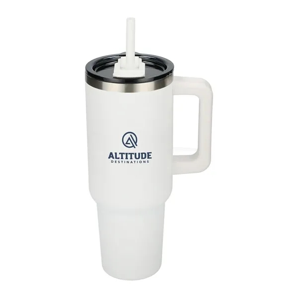 Pinnacle Recycled Travel Tumbler with Straw 40oz - Pinnacle Recycled Travel Tumbler with Straw 40oz - Image 48 of 54