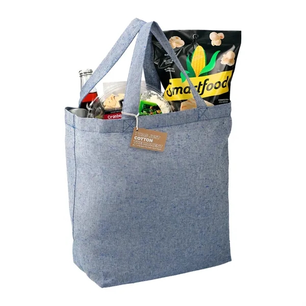 Recycled 5oz Cotton Twill Grocery Tote - Recycled 5oz Cotton Twill Grocery Tote - Image 3 of 18