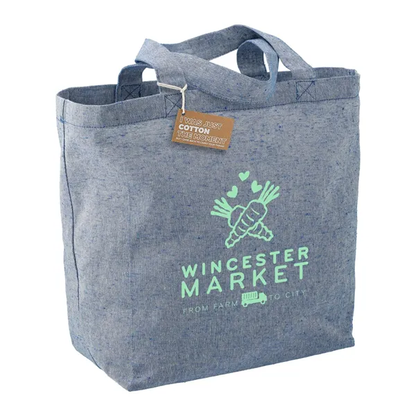 Recycled 5oz Cotton Twill Grocery Tote - Recycled 5oz Cotton Twill Grocery Tote - Image 5 of 18
