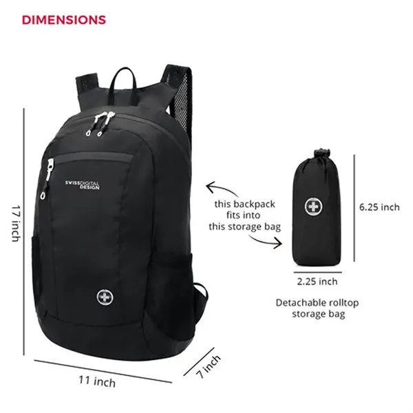SwissDigital® SEAGULL Ultra Lightweight Large Backpack - SwissDigital® SEAGULL Ultra Lightweight Large Backpack - Image 11 of 14