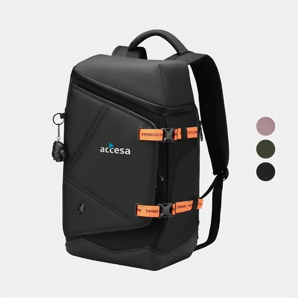 SwissDigital® SEON RFID USB Charging Waterproof Backpack