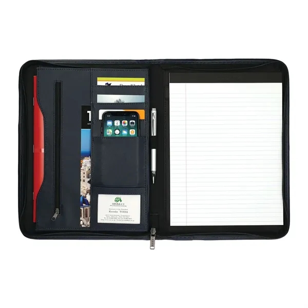 FSC® Mix Executive DuraHyde Zippered Padfolio - FSC® Mix Executive DuraHyde Zippered Padfolio - Image 10 of 15