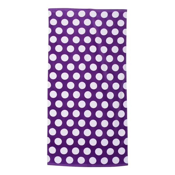 Carmel Towel Company Polka Dot Velour Beach Towel - Carmel Towel Company Polka Dot Velour Beach Towel - Image 0 of 14
