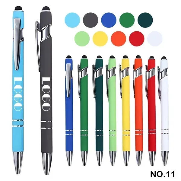 Colorful style push-type metal ballpoint pen - Colorful style push-type metal ballpoint pen - Image 0 of 1