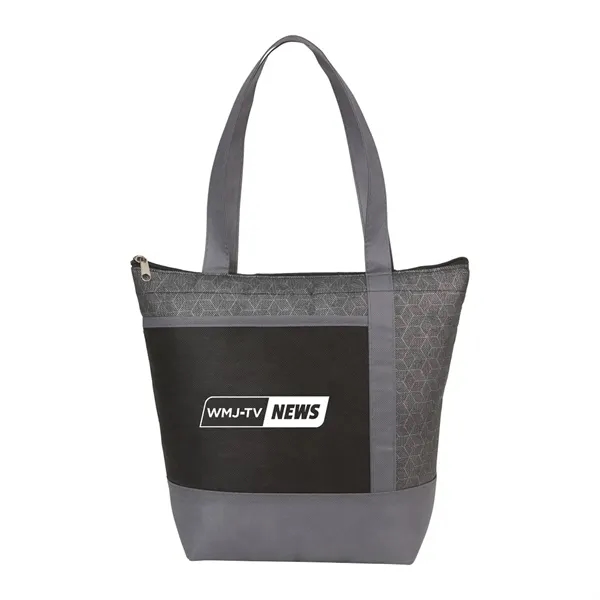 Chrome Non-Woven 9 Can Lunch Cooler - Chrome Non-Woven 9 Can Lunch Cooler - Image 1 of 14