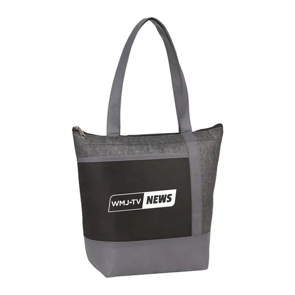 Chrome Non-Woven 9 Can Lunch Cooler - Chrome Non-Woven 9 Can Lunch Cooler - Image 2 of 14