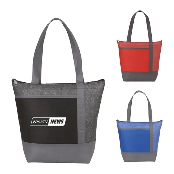Chrome Non-Woven 9 Can Lunch Cooler - Chrome Non-Woven 9 Can Lunch Cooler - Image 0 of 14