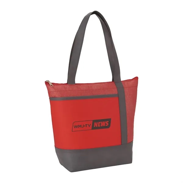 Chrome Non-Woven 9 Can Lunch Cooler - Chrome Non-Woven 9 Can Lunch Cooler - Image 6 of 14