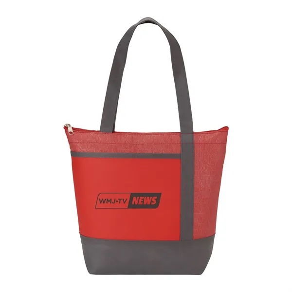 Chrome Non-Woven 9 Can Lunch Cooler - Chrome Non-Woven 9 Can Lunch Cooler - Image 9 of 14