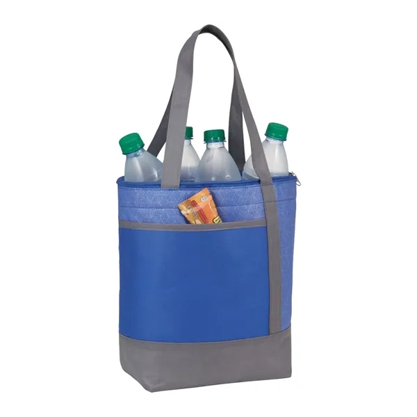 Chrome Non-Woven 9 Can Lunch Cooler - Chrome Non-Woven 9 Can Lunch Cooler - Image 10 of 14