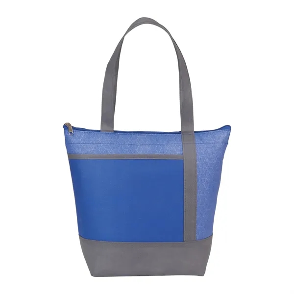 Chrome Non-Woven 9 Can Lunch Cooler - Chrome Non-Woven 9 Can Lunch Cooler - Image 12 of 14