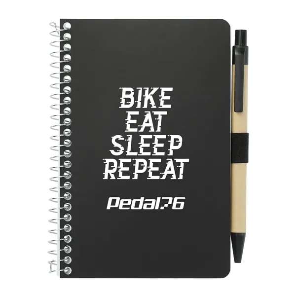 FSC® Mix 4" x 6" Pocket Spiral Notebook with Pen - FSC® Mix 4" x 6" Pocket Spiral Notebook with Pen - Image 7 of 27