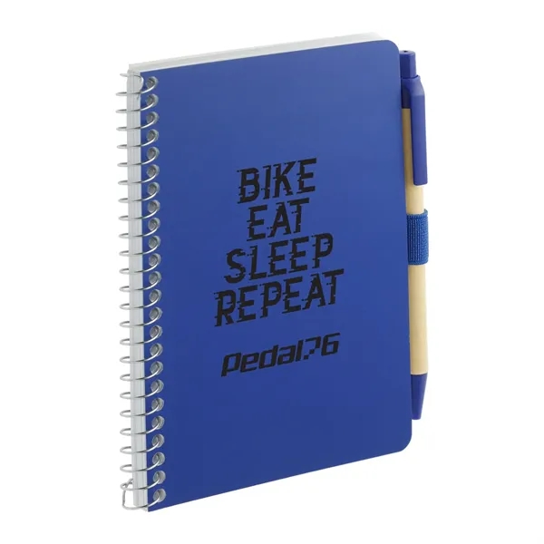 FSC® Mix 4" x 6" Pocket Spiral Notebook with Pen - FSC® Mix 4" x 6" Pocket Spiral Notebook with Pen - Image 12 of 27