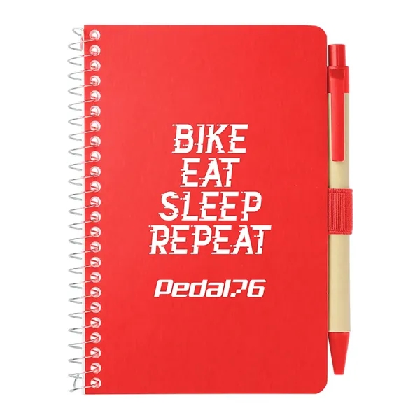 FSC® Mix 4" x 6" Pocket Spiral Notebook with Pen - FSC® Mix 4" x 6" Pocket Spiral Notebook with Pen - Image 27 of 27
