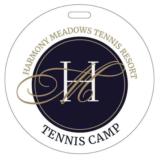 Luggage Tag with Matte Back, Round - Luggage Tag with Matte Back, Round - Image 1 of 1