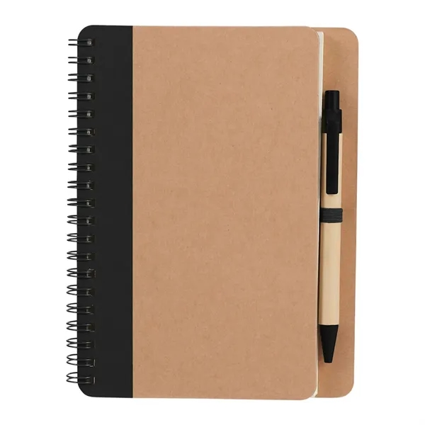 FSC® Mix 5" x 7" Eco Spiral Notebook with Pen - FSC® Mix 5" x 7" Eco Spiral Notebook with Pen - Image 1 of 14