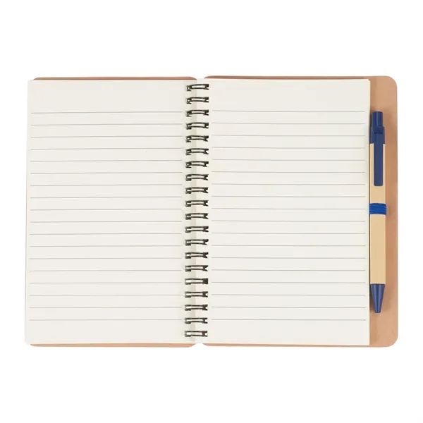 FSC® Mix 5" x 7" Eco Spiral Notebook with Pen - FSC® Mix 5" x 7" Eco Spiral Notebook with Pen - Image 4 of 14