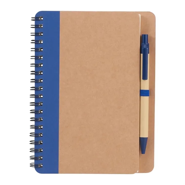 FSC® Mix 5" x 7" Eco Spiral Notebook with Pen - FSC® Mix 5" x 7" Eco Spiral Notebook with Pen - Image 5 of 14