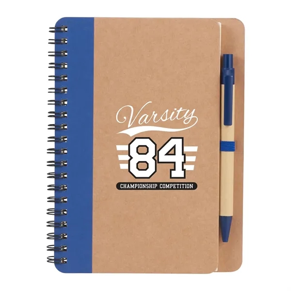 FSC® Mix 5" x 7" Eco Spiral Notebook with Pen - FSC® Mix 5" x 7" Eco Spiral Notebook with Pen - Image 6 of 14