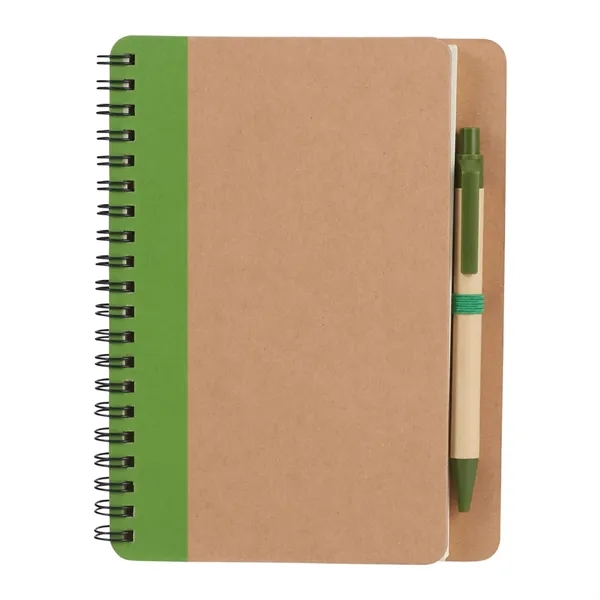 FSC® Mix 5" x 7" Eco Spiral Notebook with Pen - FSC® Mix 5" x 7" Eco Spiral Notebook with Pen - Image 8 of 14