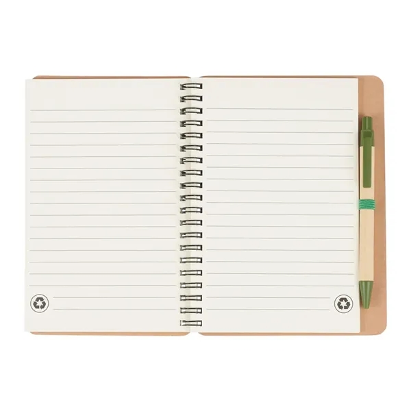 FSC® Mix 5" x 7" Eco Spiral Notebook with Pen - FSC® Mix 5" x 7" Eco Spiral Notebook with Pen - Image 9 of 14