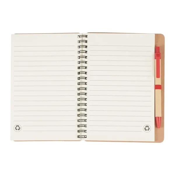 FSC® Mix 5" x 7" Eco Spiral Notebook with Pen - FSC® Mix 5" x 7" Eco Spiral Notebook with Pen - Image 11 of 14