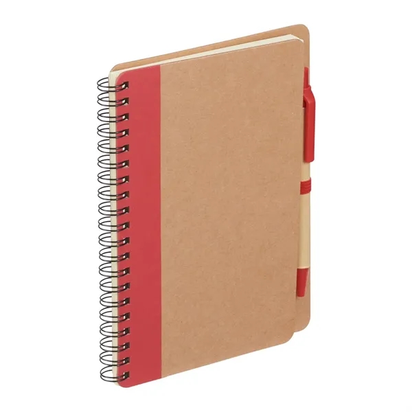 FSC® Mix 5" x 7" Eco Spiral Notebook with Pen - FSC® Mix 5" x 7" Eco Spiral Notebook with Pen - Image 12 of 14