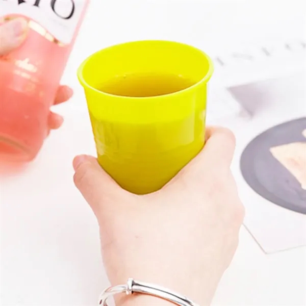13Oz. Durable Stackable Plastic Beverage Cup with Ribbed - 13Oz. Durable Stackable Plastic Beverage Cup with Ribbed - Image 6 of 6