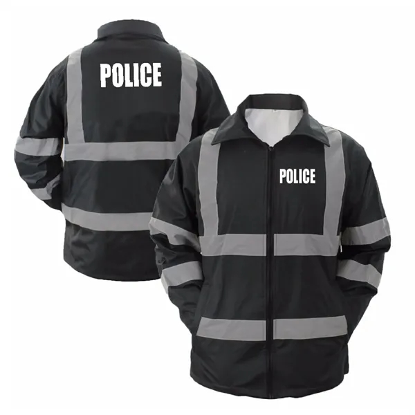 High Visibility Raincoat With Reflective Stripes - High Visibility Raincoat With Reflective Stripes - Image 2 of 6
