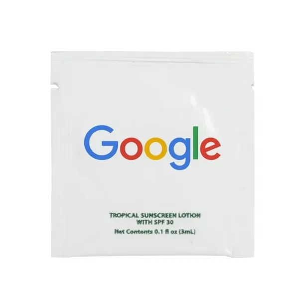 Custom Sunscreen Packet SPF30