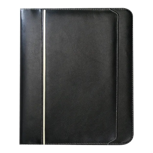 Leatherette Zippered Binder Padfolio - Leatherette Zippered Binder Padfolio - Image 1 of 1