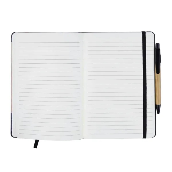 Custom Bamboo Journal Notebook w/ Pen