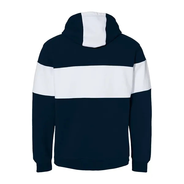 J. America Men's Varsity Fleece Colorblocked Hooded Sweat... - J. America Men's Varsity Fleece Colorblocked Hooded Sweat... - Image 6 of 18