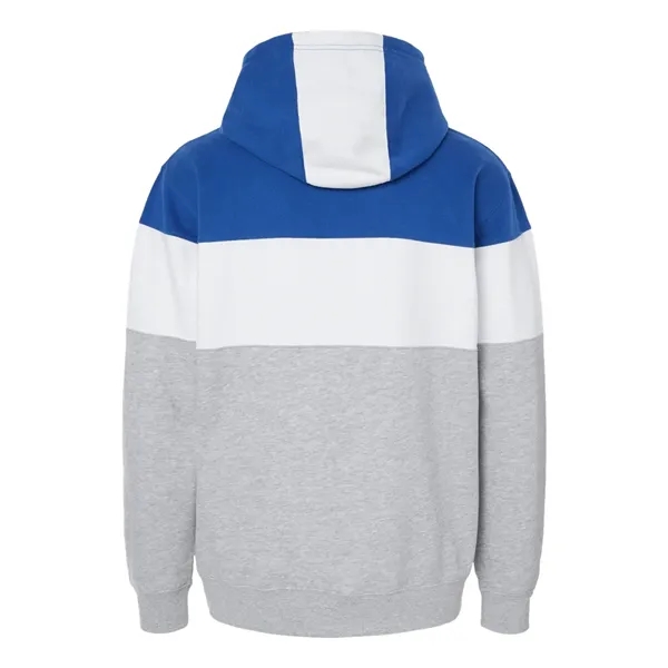 J. America Men's Varsity Fleece Colorblocked Hooded Sweat... - J. America Men's Varsity Fleece Colorblocked Hooded Sweat... - Image 18 of 18