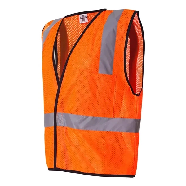 Kishigo Unisex Economy Single Pocket Hook-and-Loop Mesh Vest - Kishigo Unisex Economy Single Pocket Hook-and-Loop Mesh Vest - Image 5 of 6