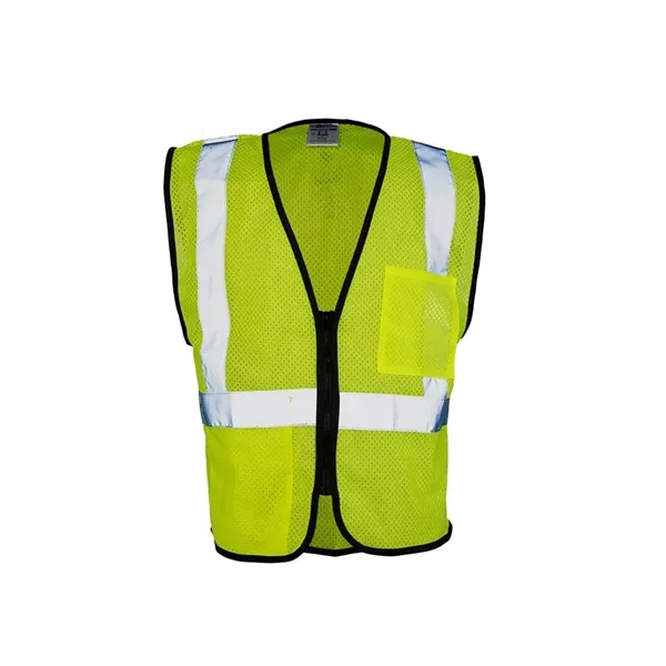 Kishigo Unisex Double-Pocket Zippered Economy Class 2 Vest - Kishigo Unisex Double-Pocket Zippered Economy Class 2 Vest - Image 0 of 4