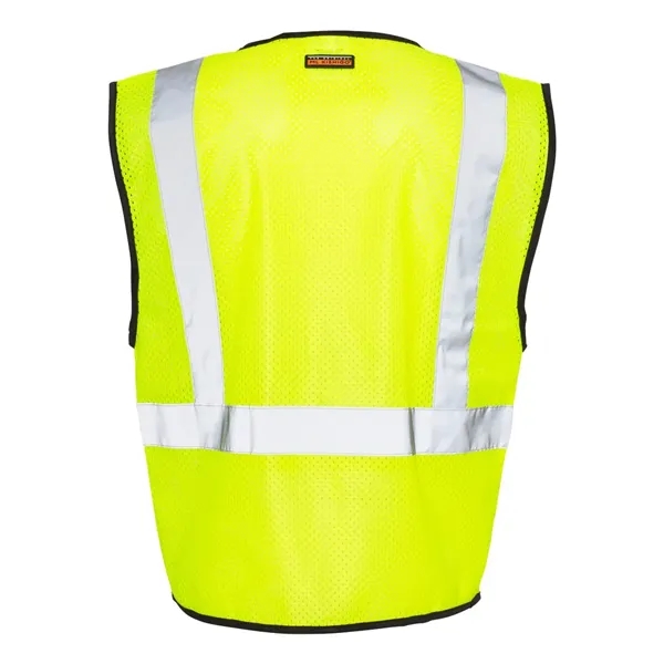 Kishigo Unisex Double-Pocket Zippered Economy Class 2 Vest - Kishigo Unisex Double-Pocket Zippered Economy Class 2 Vest - Image 2 of 4