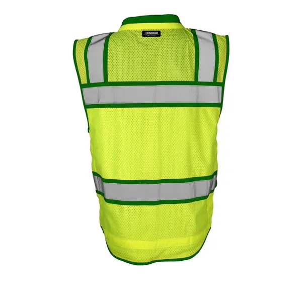 Kishigo Men's Color Contrast High Performance Surveyors Vest - Kishigo Men's Color Contrast High Performance Surveyors Vest - Image 2 of 8