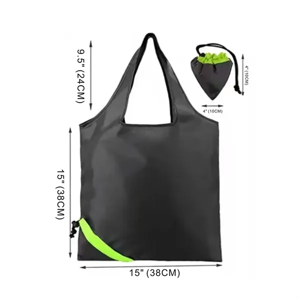 Reusable Foldable Triangle Pocket Eco Shopping Tote Bag - Reusable Foldable Triangle Pocket Eco Shopping Tote Bag - Image 1 of 3