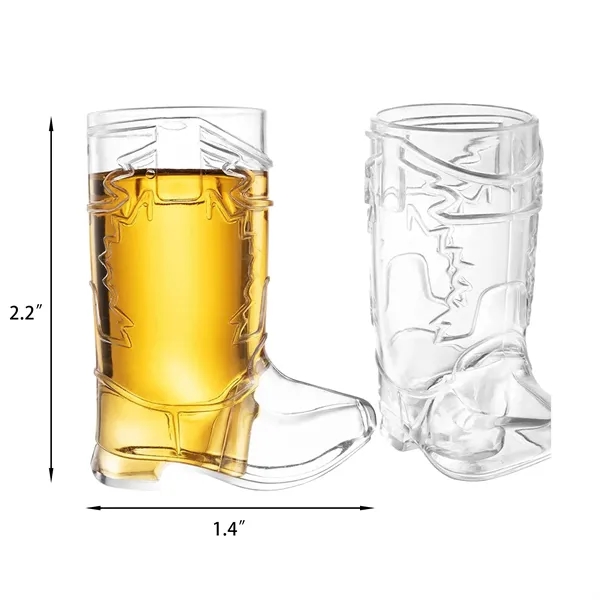 1oz Mini Cowboy Boot Cocktail Shot Glasses MOQ50 - 1oz Mini Cowboy Boot Cocktail Shot Glasses MOQ50 - Image 1 of 4
