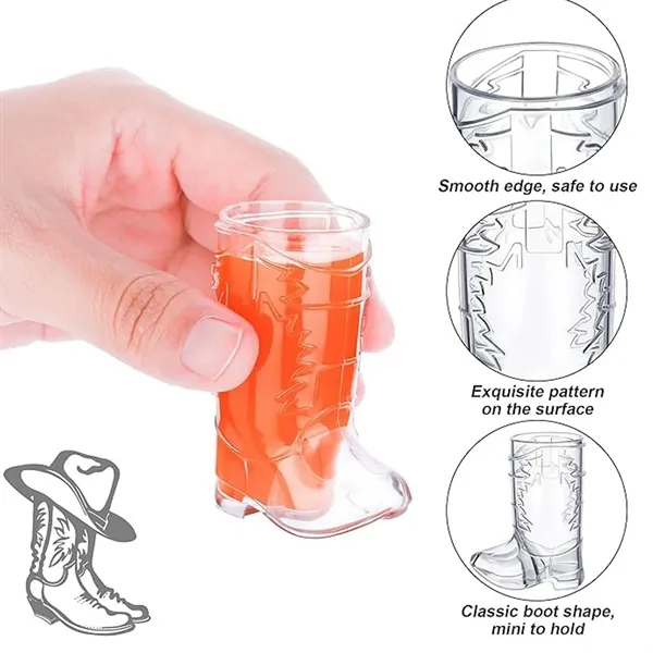 1oz Mini Cowboy Boot Cocktail Shot Glasses MOQ50 - 1oz Mini Cowboy Boot Cocktail Shot Glasses MOQ50 - Image 2 of 4