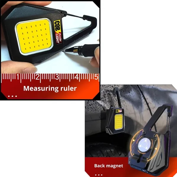 Ultra Bright Mini Flashlight Keychain w/ Clip Magnetic Base - Ultra Bright Mini Flashlight Keychain w/ Clip Magnetic Base - Image 3 of 3
