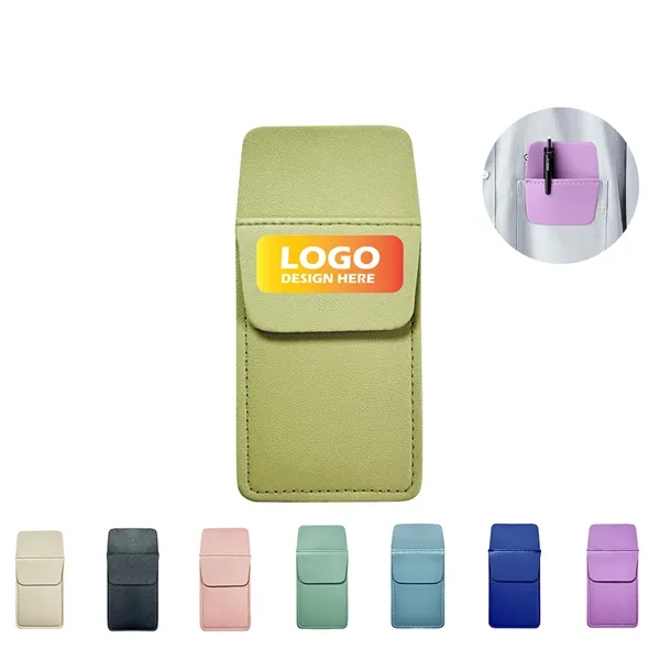 Leather Pocket Protector Pen Holder - Leather Pocket Protector Pen Holder - Image 0 of 12