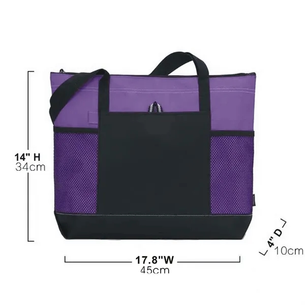 Large Capacity Tote Bag with Handles Style Shoulder Handbag - Large Capacity Tote Bag with Handles Style Shoulder Handbag - Image 1 of 4