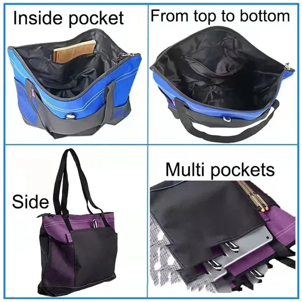 Large Capacity Tote Bag with Handles Style Shoulder Handbag - Large Capacity Tote Bag with Handles Style Shoulder Handbag - Image 2 of 4