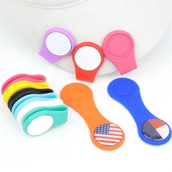 Magnetic Silicone Golf Hat Clip - Magnetic Silicone Golf Hat Clip - Image 1 of 1